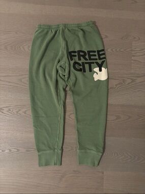 freecity Kids Olive Logo Joggers